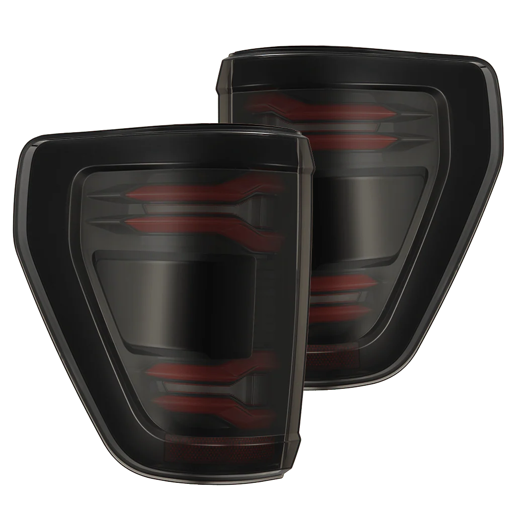 2024-2026 Ford Raptor & Raptor R LUXX-Series LED Tail Lights Black-Red