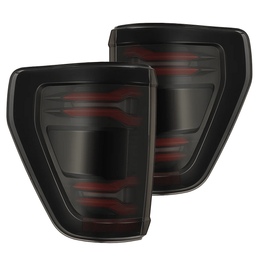 2024-2026 Ford Raptor & Raptor R LUXX-Series LED Tail Lights Black-Red