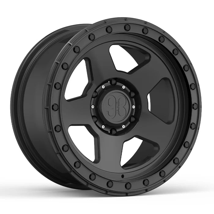 9&3 Wheels FR-05 | 6061-T6 Forged | Simulated Beadlock | Black