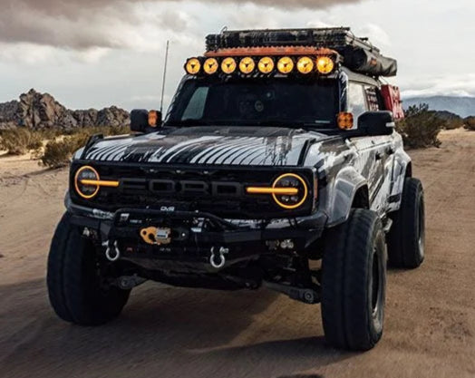 KC HILITES 2021+ Ford Bronco/Bronco Raptor Gravity Titan LED Light Bar Bundle