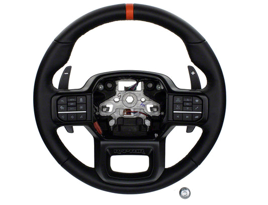 FORD 2021-2025 F-150 RAPTOR STEERING WHEEL KIT - BLACK