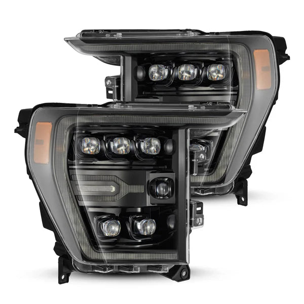 Alpharex 21-23 Ford F150 Raptor/R NOVA-Series LED Projector Headlights Alpha-Black