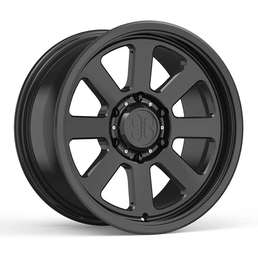 9&3 Wheels FRS-08 | 6061-T6 Forged | Smooth Lip | Black