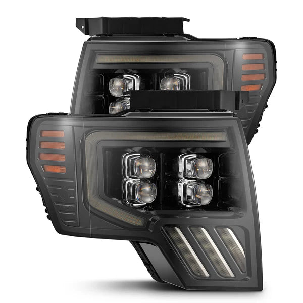 Alpharex 2010-2014 Ford Raptor MKII NOVA-Series LED Projector Headlights Alpha-Black