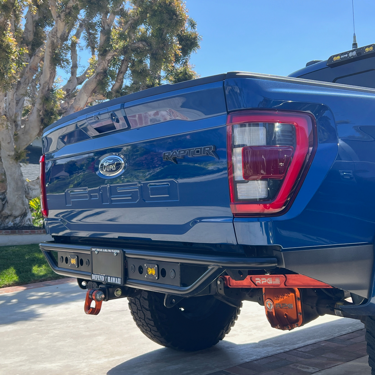 RPG Offroad Gen 3 Raptor/R Rear Motion Bumper With Integrated Trailer Hitch