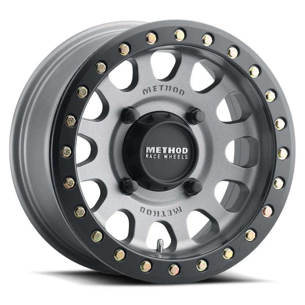 Method UTV 401 Beadlock - Titanium with Matte Black Ring
