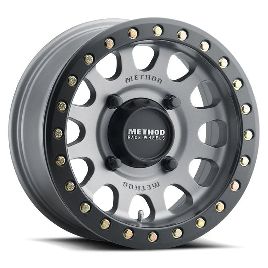 Method UTV 401 Beadlock - Titanium with Matte Black Ring