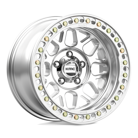 KMC WHEELS KM235 GRENADE CRAWL BEADLOCK MACHINED - 18X9-6X135-5---10mm offset