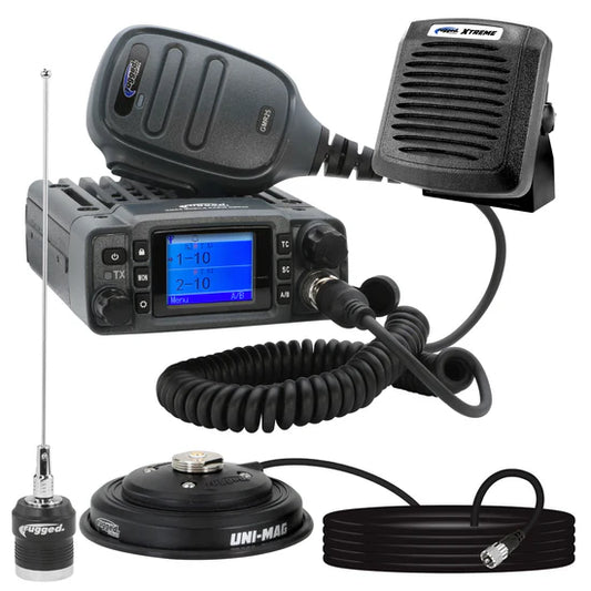 Radio Kit Plus - GMR25 Waterproof GMRS Mobile Radio Kit with External Speaker