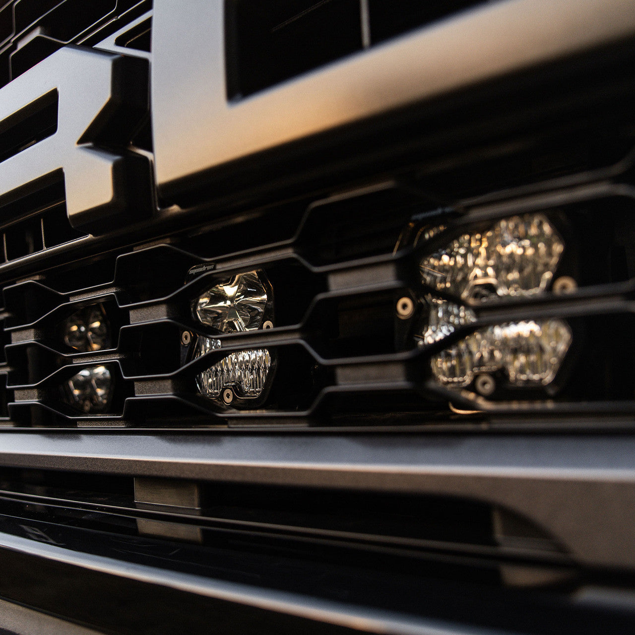 Baja Designs Squadron 2.0 Sport Behind The Grille Light Bar Kit - 2024-2026 Ford Raptor/R