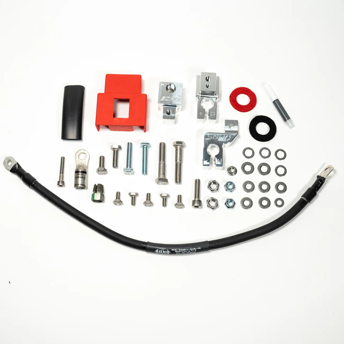 SDHQ Off Road '21-24 Ford F-150 SDHQ Built Billet Battery Terminal Kit