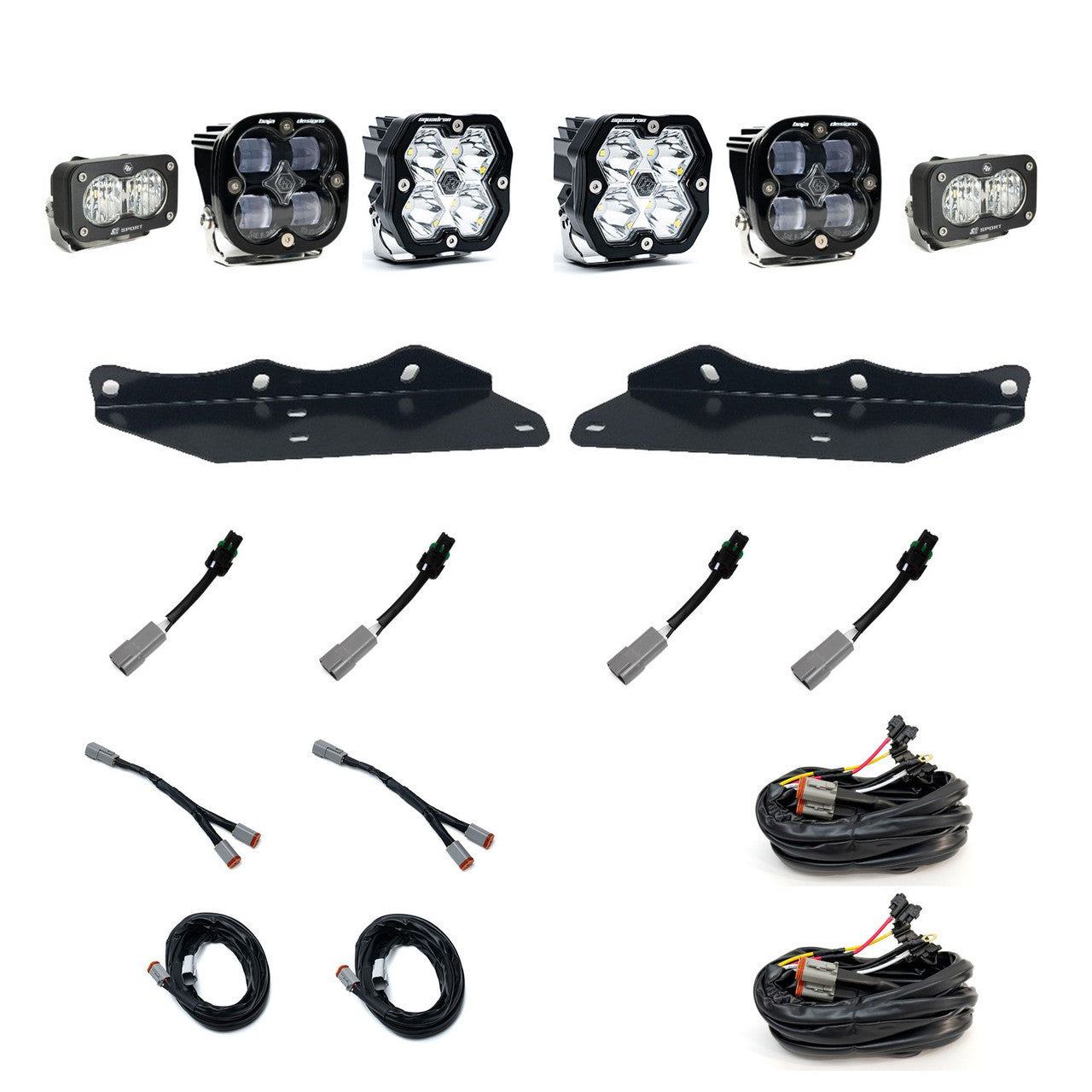 Baja Designs Squadron 2.0 Sport/Squadron SAE/S2 Sport Fog Light Kit - 2017-2020 Ford Raptor