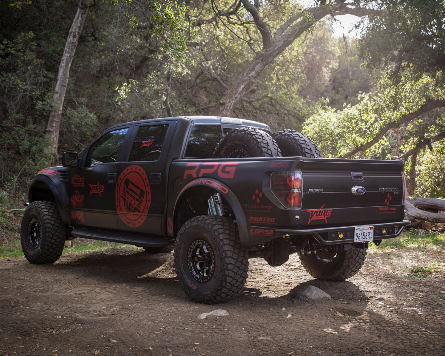 RPG Offroad ’10-14 Ford Raptor Rear Bumper w/ Integrated Trailer Hitch