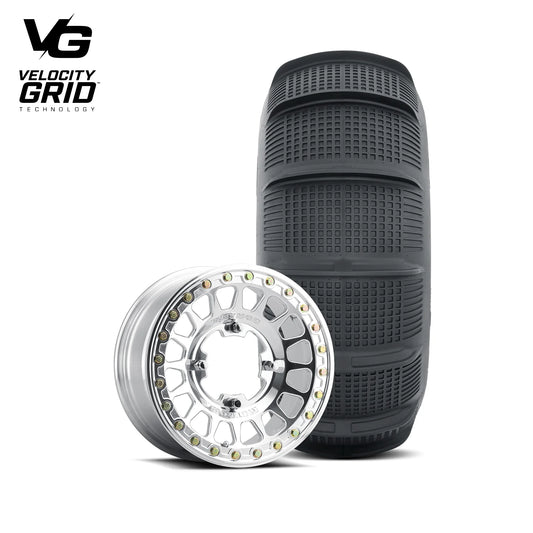 Rear 413 UTV Beadlock | Polished + Tensor SS 33" Tire