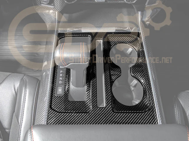 2021+ Ford Raptor/R Carbon Fiber Gear Shifter Panel Cover