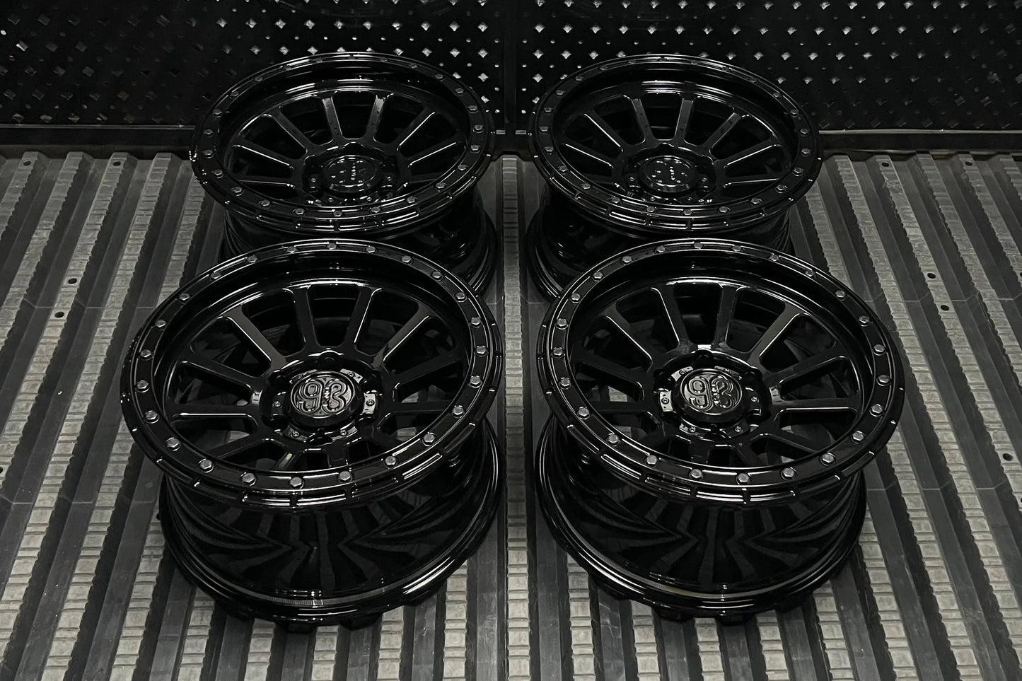 9&3 Wheels FR-12 | 6061-T6 Forged | Simulated Beadlock | Black