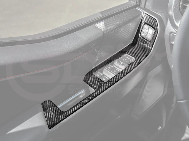 2021+ Ford Raptor/R Carbon Fiber Front Door Side Panel Cover