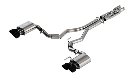 Borla 2020 Ford GT500 5.2L AT 3in ATAK CatBack Exhaust w/ Black Chrome Tips