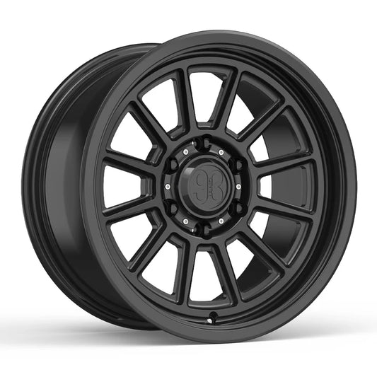 9&3 Wheels FRS-11 | 6061-T6 Forged | Smooth Lip | Black