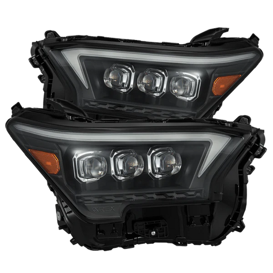 Alpharex 24-25 Toyota Tacoma /25-up 4Runner OG-Style NOVA-Series LED Projector Headlights Black