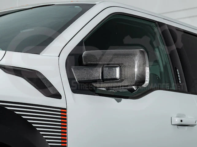 2021+ Ford Raptor/R Carbon Fiber Side Mirror Cap Cover