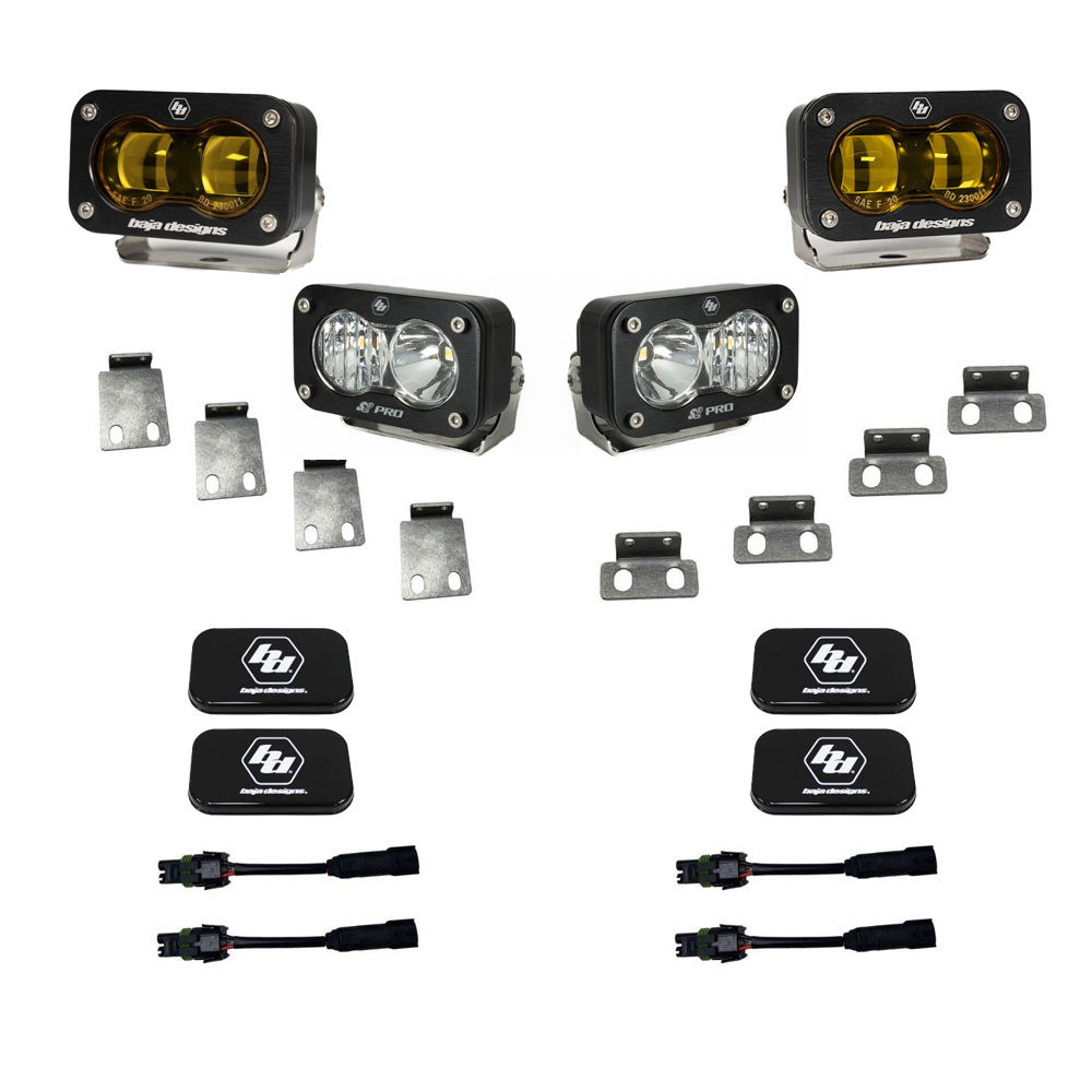 Baja Designs 2021-2024 Ford Raptor/R S2 SAE Pro Fog Pocket Light Kit