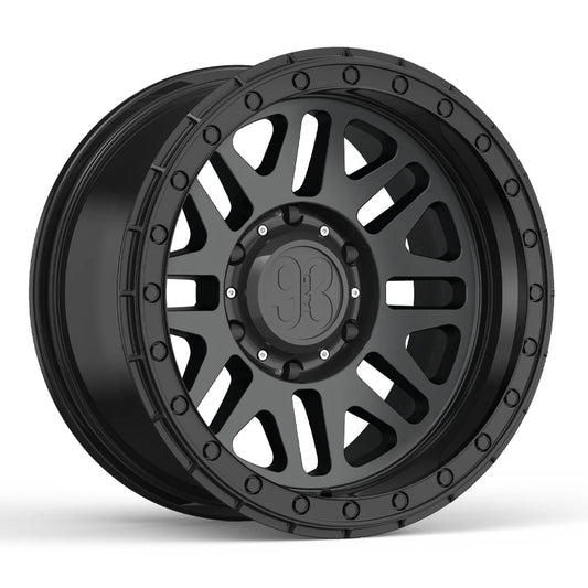 9&3 Wheels FR-01 | 6061-T6 Forged | Simulated Beadlock | Black
