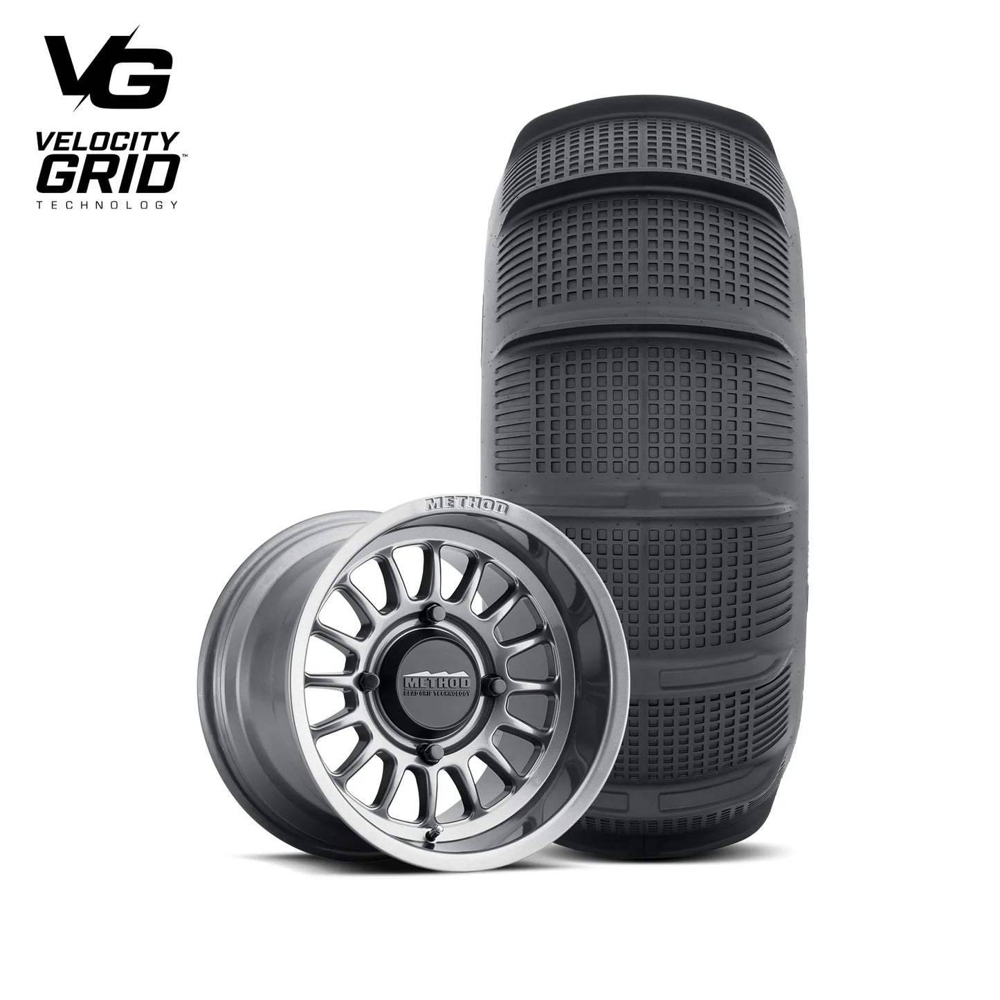 Rear 411 Bead Grip | Gloss Titanium + Tensor SS 33" Tire