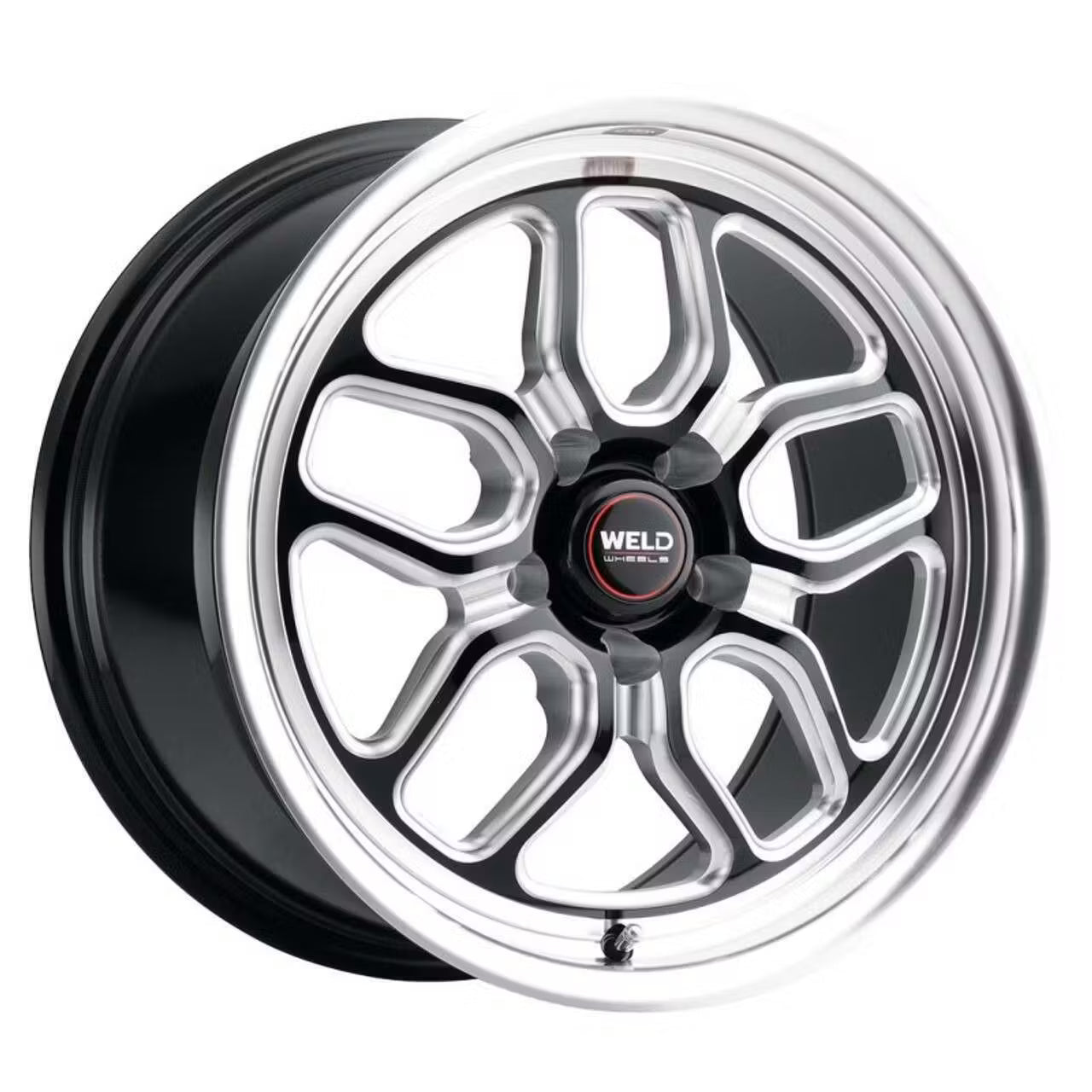 Weld Racing Laguna Drag 20x5 ET-38 - Gloss Black / Milled Spokes 2020-2022 Shelby GT500