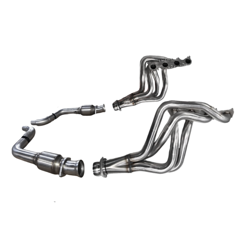 Kooks 1-7/8" Stainless Headers & H.O. GREEN Cat. Conn. Kit. 2015-2024 Mustang GT/D.H.