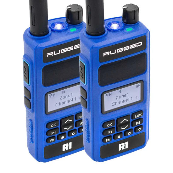 Rugged Radios 2 PACK - Rugged R1 - Business Band Two Way Handheld Radio - Digital and Analog