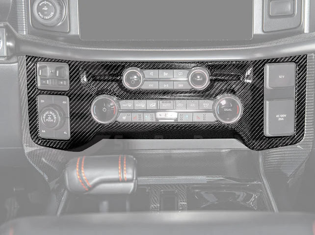 2021+ Ford Raptor/R Carbon Fiber Center Control Panel Cover