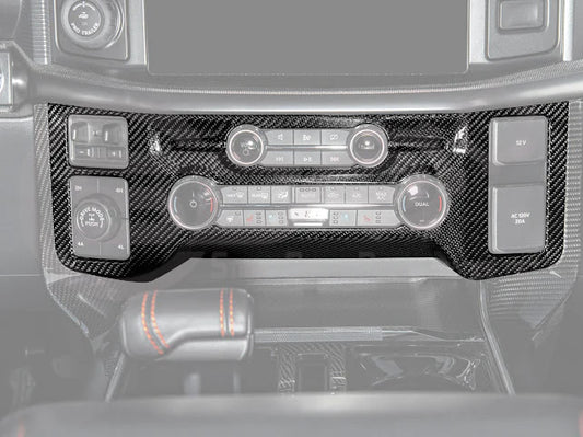 2021+ Ford Raptor/R Carbon Fiber Center Control Panel Cover