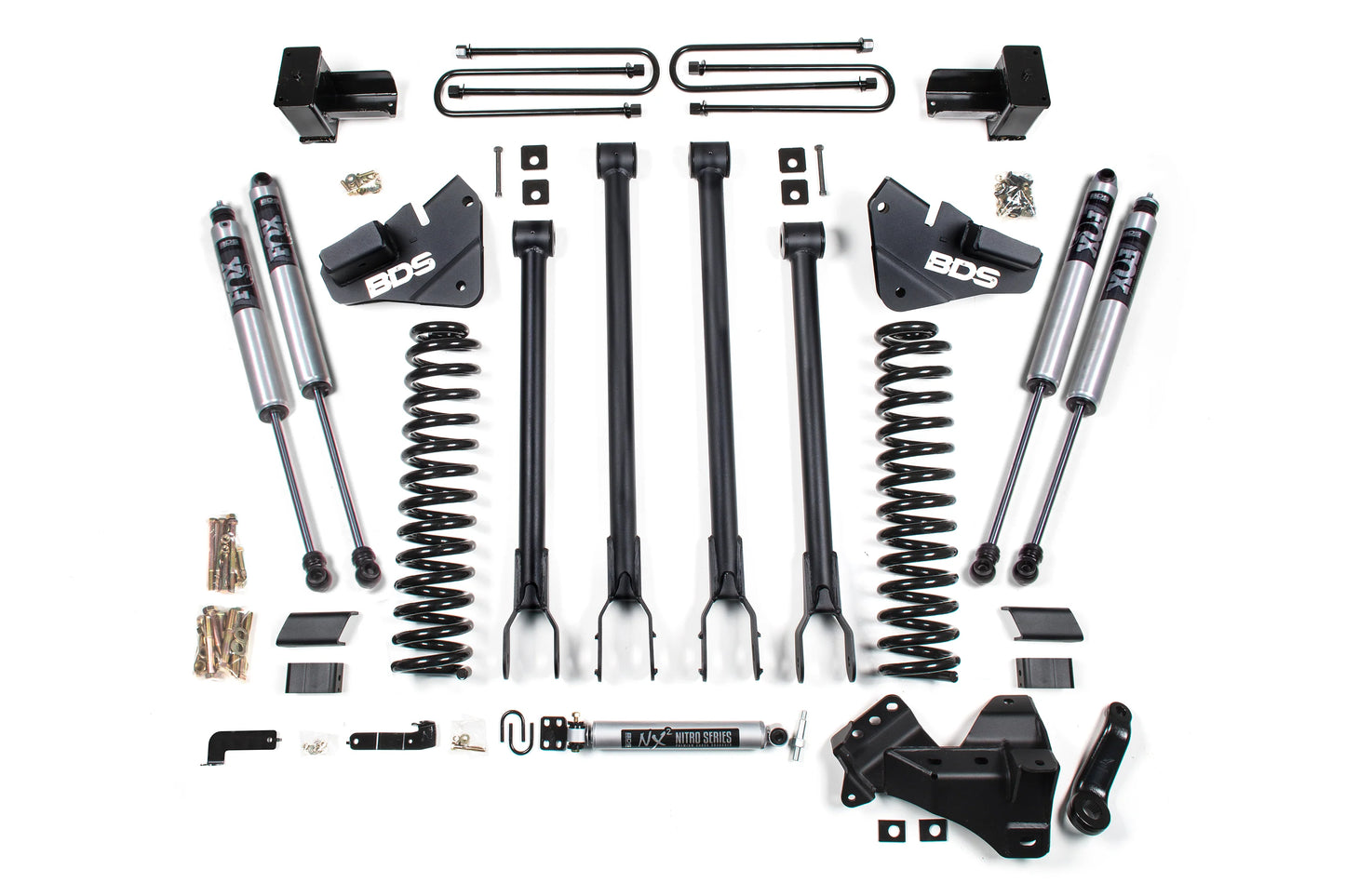 BDS 5 Inch Lift Kit w/ 4-Link | Ford F250/F350 Super Duty (20-22) 4WD | Diesel