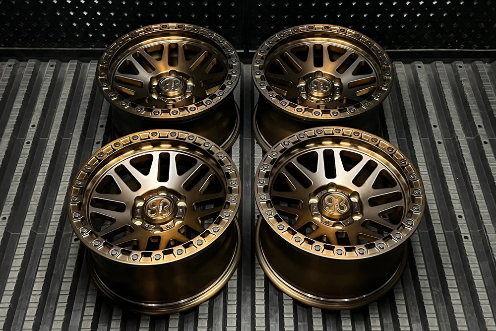 9&3 Wheels FR-01 | 6061-T6 Forged | Simulated Beadlock | Bronze