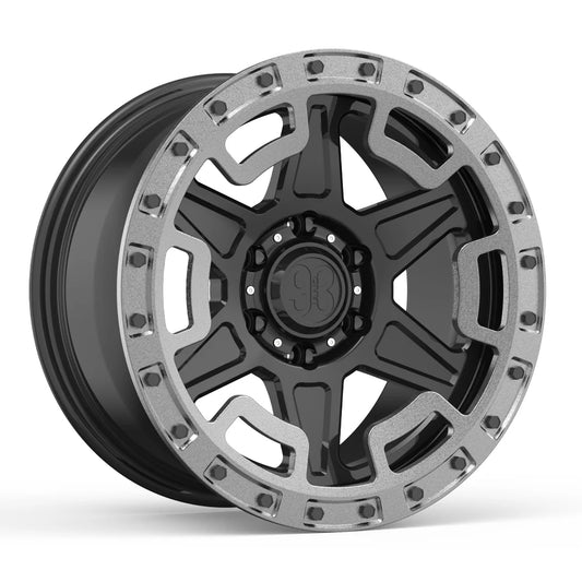 9&3 Wheels XR-01R | 6061-T6 Forged | Simulated Beadlock w/ Removable Ring