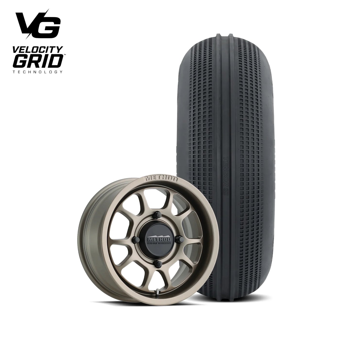 Front 409 Bead Grip | Steel Grey + Tensor SS 33" Tire