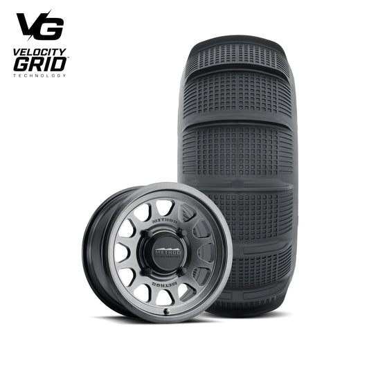 Rear Sand Tire Package 414 Bead Grip | Gloss Graphite + Tensor SS 33" Tire