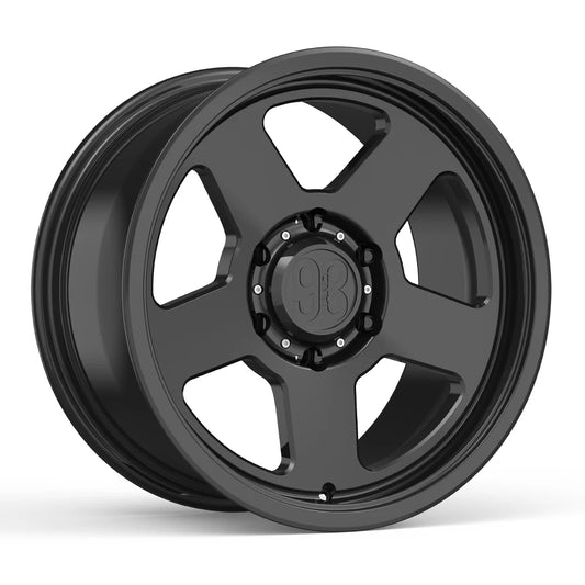 9&3 Wheels FRS-05 | 6061-T6 Forged | Smooth Lip | Black