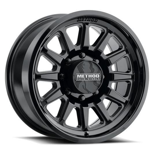 Method MR323 17x8.5 / 8x6.5 BP / 0ET / 4.72in BS / 130.81mm CB - Gloss Black Wheel