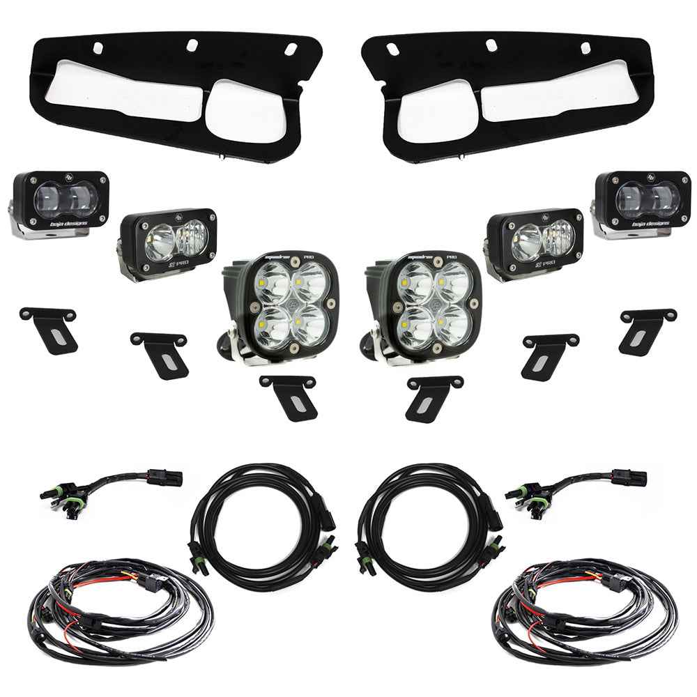 Baja Designs 21-22 Ford Bronco w/Steel Bumper S2 SAE Pro Fog Pocket Light Kit