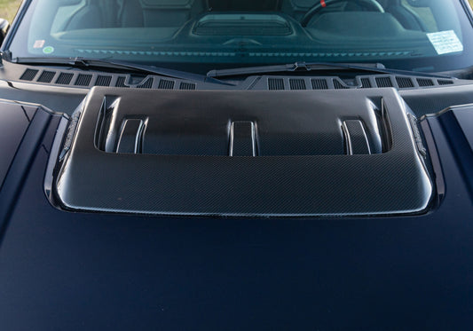 FORD 2021-2025 F-150 RAPTOR CARBON FIBER HOOD VENT & TRIM