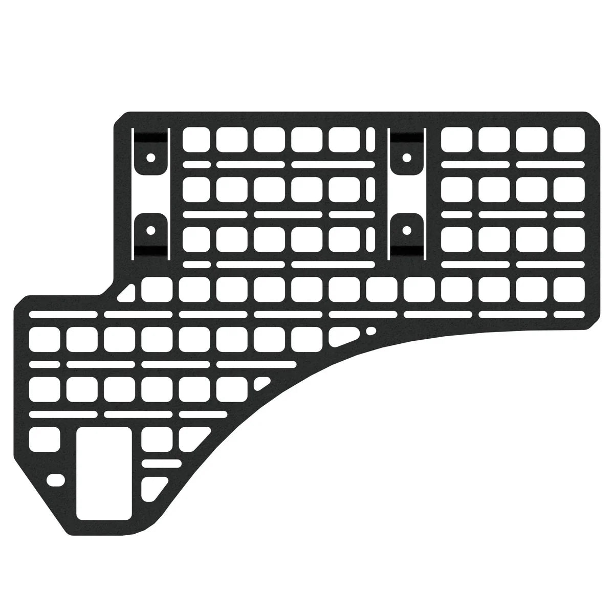BuiltRight Industries Bedside Rack System - Passengers Front Panel | RAM 1500 (2019+)