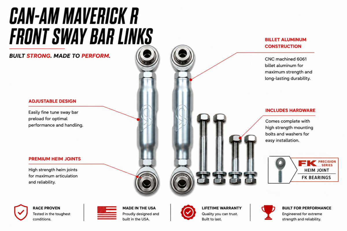 Can-Am Maverick R Front Sway Bar Links