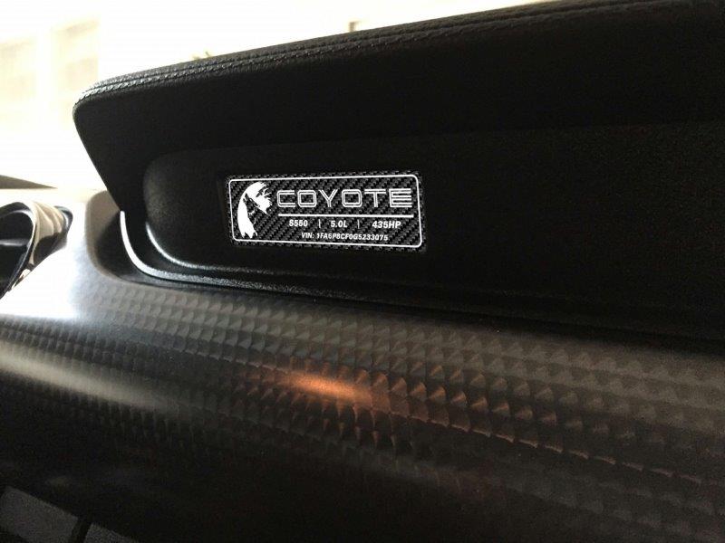 Aluminum Dash Plate [S5C] -Moon Coyote Carbon Fiber (2018-2023 MUSTANG)