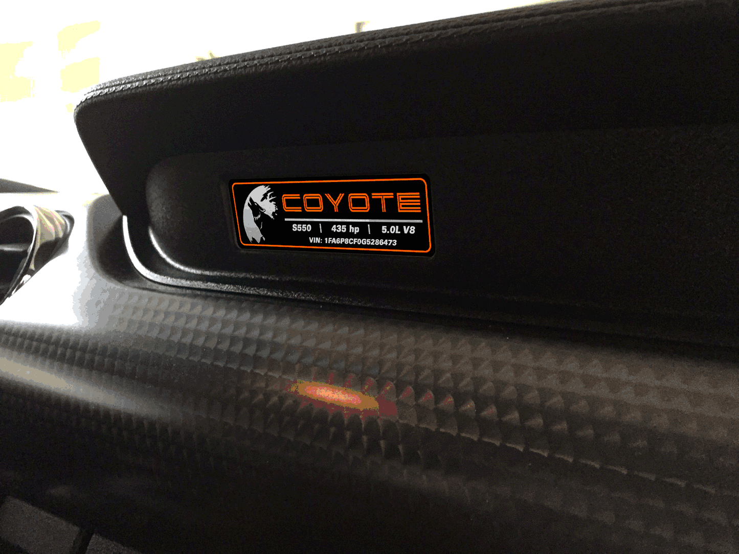 Aluminum Dash Plate [S5C] -Moon Coyote Custom (2018-2023 MUSTANG)