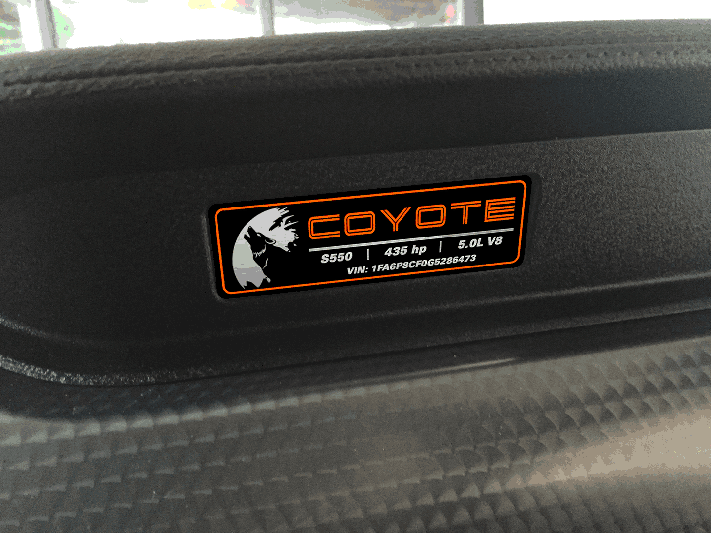 Aluminum Dash Plate [S5C] - Moon Coyote Custom (2015-2017 MUSTANG)