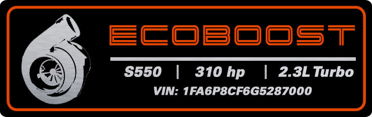 Aluminum Dash Plate [S5CE] - Turbo Eco Custom (2015-2017 MUSTANG)