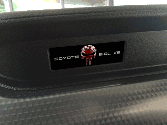 Aluminum Dash Plate [S15] Punisher Blood (2015-2017 Mustang)