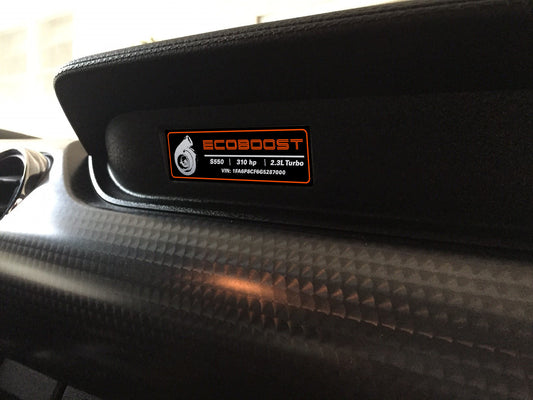 Aluminum Dash Plate [S5CE] - Turbo Eco Custom (2018-2023  MUSTANG)